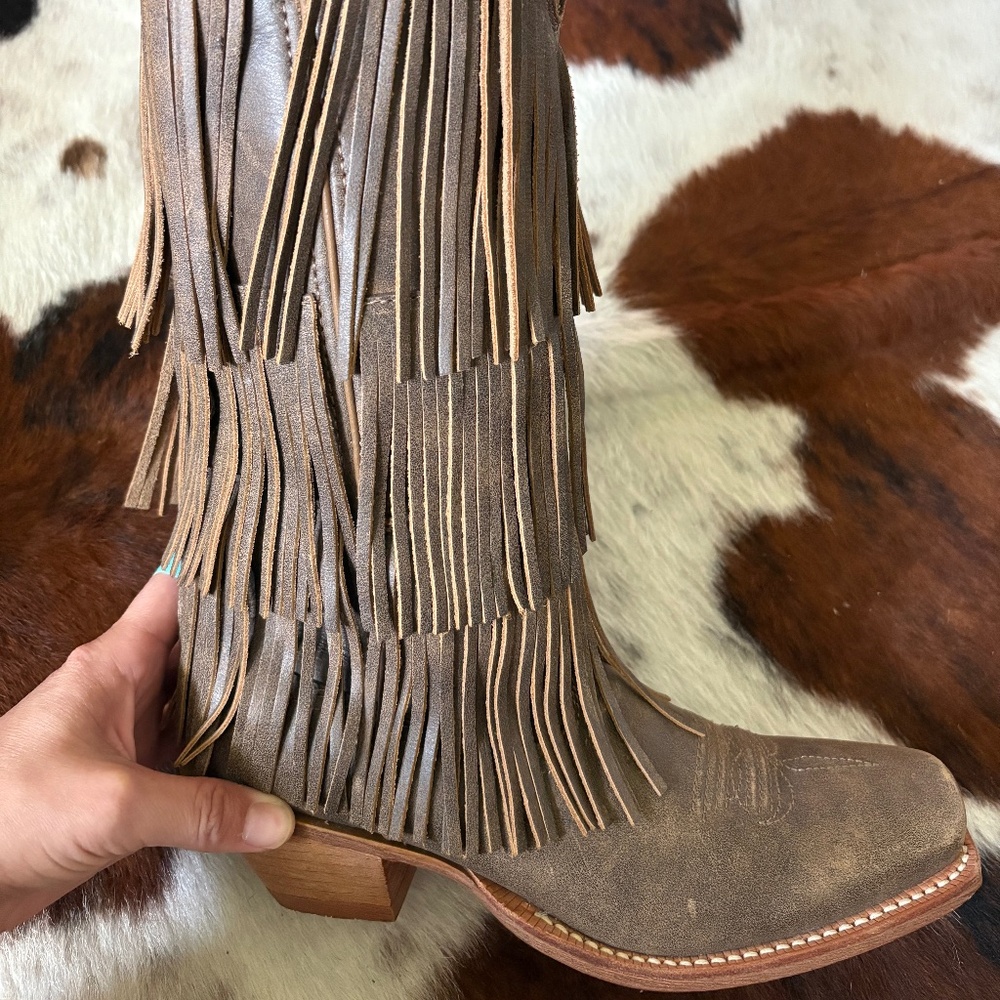 Twisted X Fringe Boots